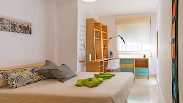 Double Room, Shared Bathroom | Down comforters, blackout drapes, iron/ironing board, free WiFi