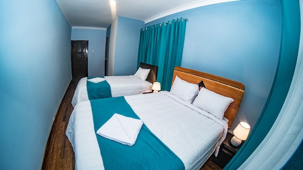 Free WiFi, bed sheets