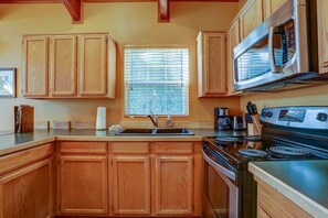 Ferienhaus, 1 Schlafzimmer | Eigene Küche | Kühlschrank, Mikrowelle, Ofen, Herdplatte