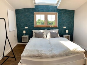 2 slaapkamers, een strijkplank/strijkijzer, wifi, beddengoed