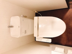 Apartment, 1 Bedroom (1F) | Bathroom amenities | Separate tub and shower, free toiletries, hair dryer, towels