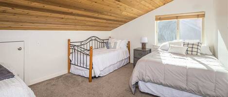 4 bedrooms, memory-foam beds, iron/ironing board, WiFi