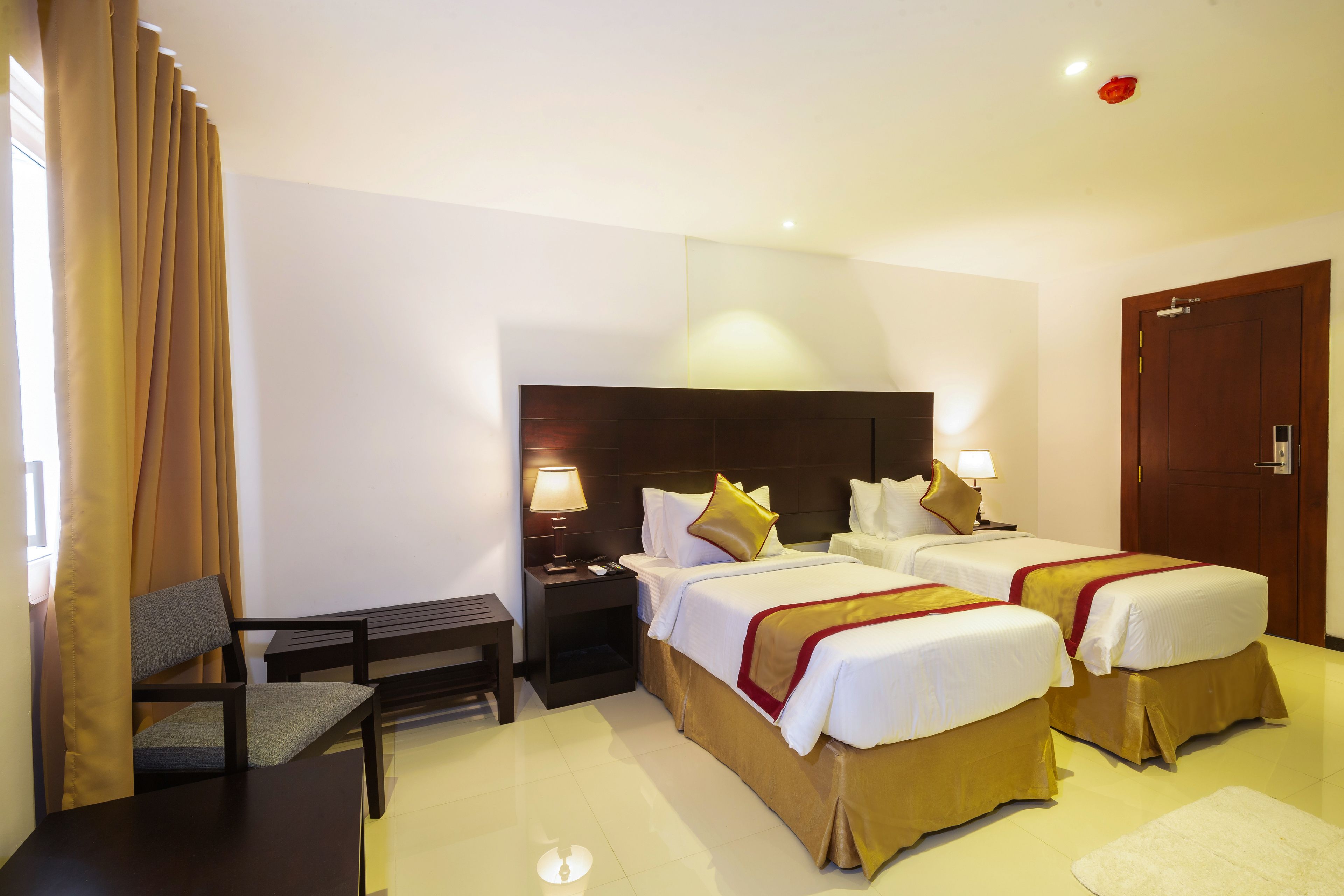 Premium bedding, down comforters, individually decorated