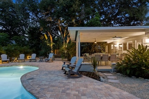 A heated pool