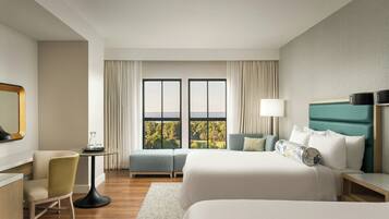 Rum - 2 queensize-sängar - icke-rökare - utsikt mot havsviken | 1 sovrum, sängtillbehör av högsta kvalitet och bäddmadrasser