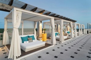 Outdoor pool, pool cabanas (surcharge), pool umbrellas