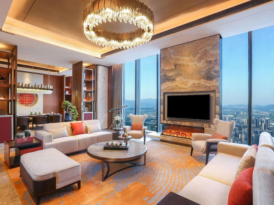 Presidential Suite, 1 King Bed, Accessible, Club Lounge Access (High Floor) | Premium bedding, down comforters, minibar, in-room safe