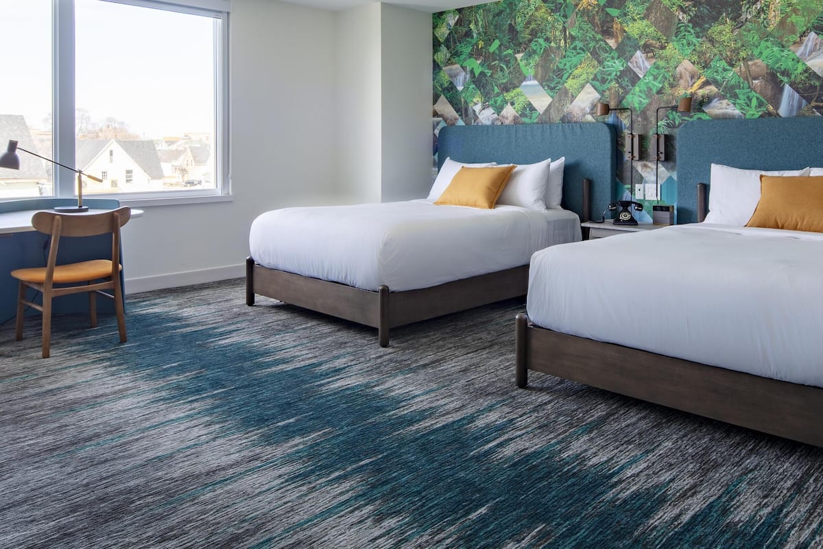 Room, 2 Queen Beds | In-room safe, desk, free WiFi, bed sheets