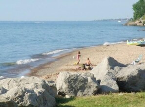 On the beach