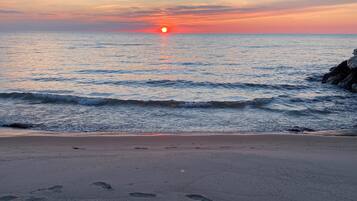 Aan het strand