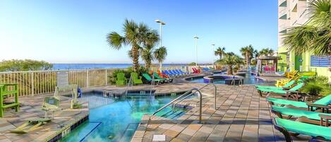 Indoor pool, outdoor pool