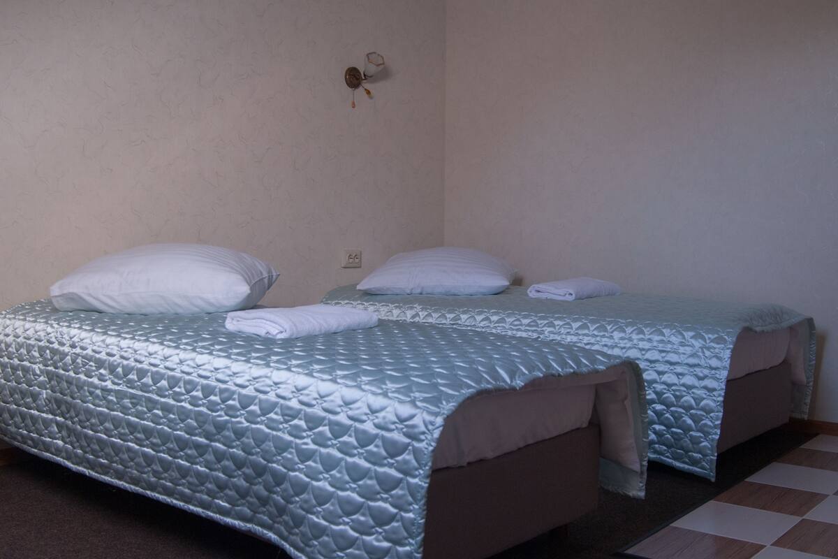 Habitación doble estándar, balcón | Tabla de planchar con plancha y wifi gratis