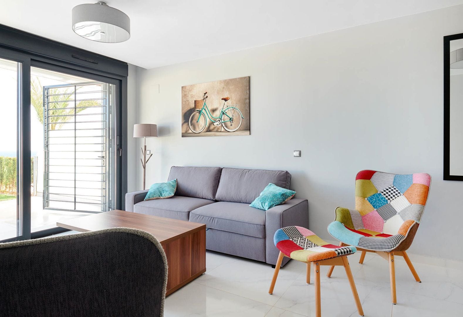 apartment, 2 bedrooms, sea view | living area | flat-screen tv