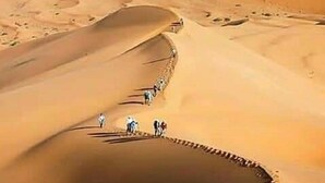 Aerial view - Bivouac LIHOUDI LES JARDINS DE BOUNOU (M'Hamid El Ghizlane)
