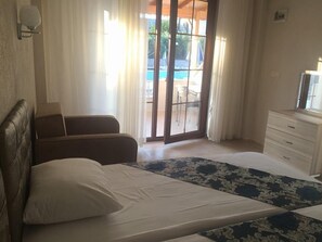 Standard Room, Pool View | Iron/ironing board, free WiFi, bed sheets - Afissia Garden Hotel (Marmara)