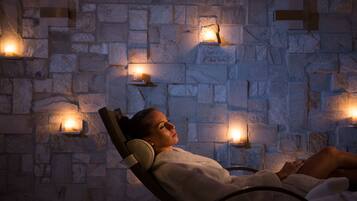 Sauna, steam room, deep-tissue massages, sports massages, massages