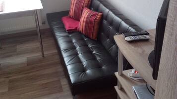 Chambre Double Confort | Coin séjour | Télévision