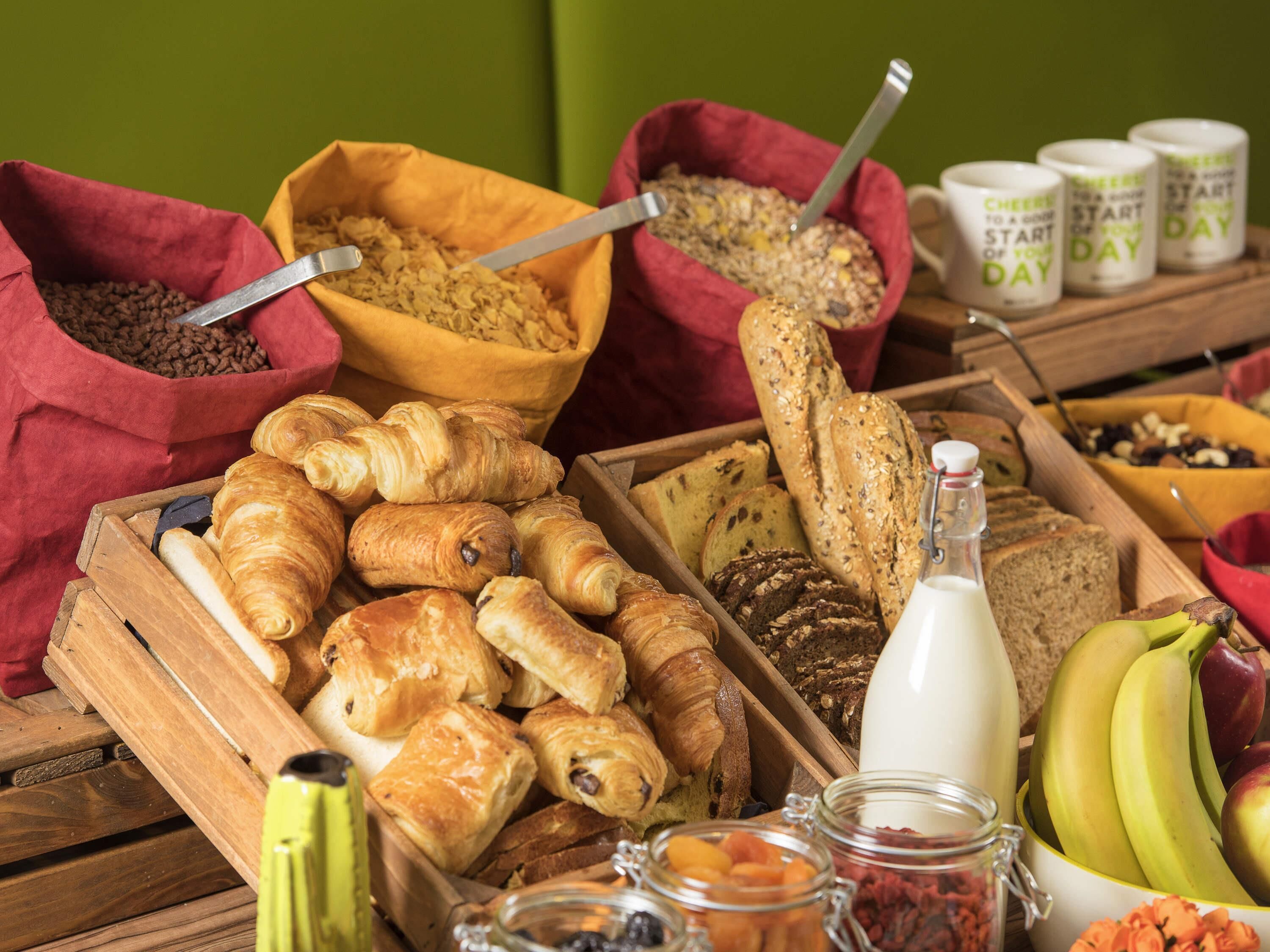 daily buffet breakfast (eur 15 per person)