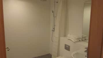 Apartment | Bathroom | Shower, hair dryer, towels