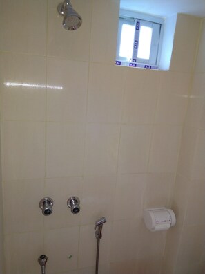 Basic Double Room | Bathroom | Shower, free toiletries, slippers, towels - Hotel Premier Residential (Saidpur)