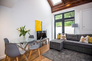 Apartment, 1 Bedroom (The Tunstall) | Living room | Flat-screen TV - 52 Old Elvet (Durham)