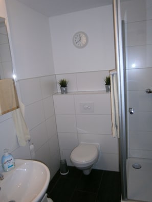 Traditional-Studio (incl. Cleaning Fee 30 EUR) | Badezimmer | Dusche, kostenlose Toilettenartikel, Haartrockner, Handtücher