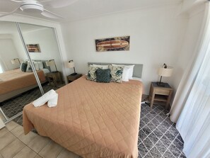 1 bedroom, iron/ironing board, Internet, bed sheets