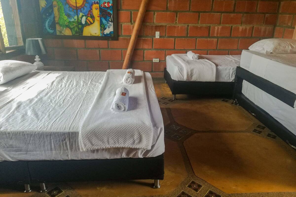 Blackout curtains, rollaway beds, free WiFi, bed sheets