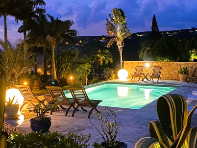 Between luxury and authenticity.  Beautiful sea view property, 100m from the beach.