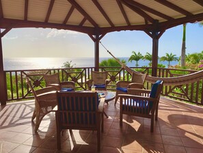 Property grounds - Between luxury and authenticity.  Beautiful sea view property, 100m from the beach. (Deshaies)