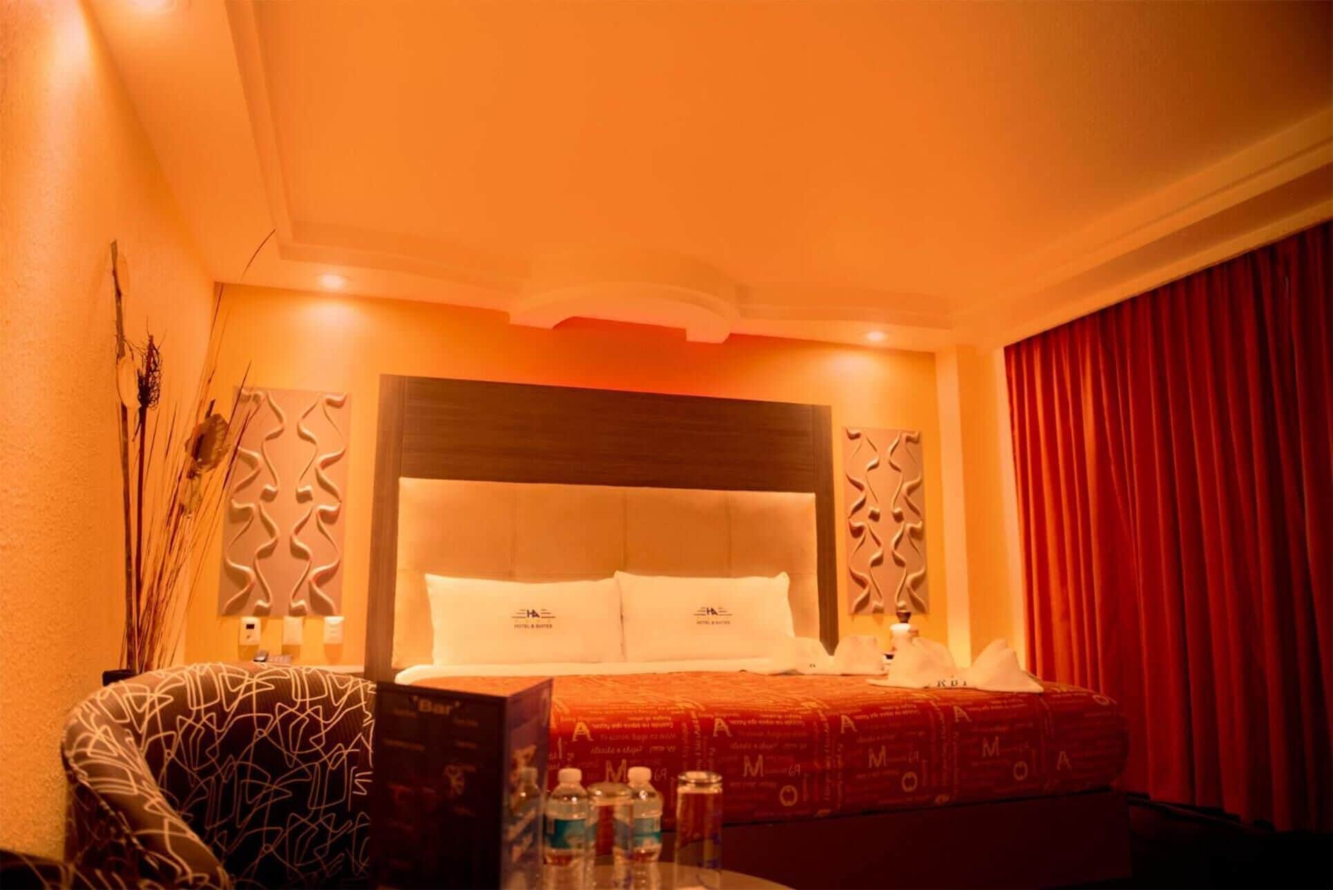 individually decorated, individually furnished, laptop workspace