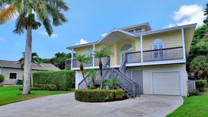 House, Multiple Beds (Florida-style home with pool and step) | Exterior - Florida-style Home With Pool and Steps to Beach (Marco Island)