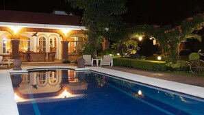 Front of property – evening/night