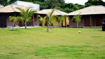 32-inch flat-screen TV with satellite channels