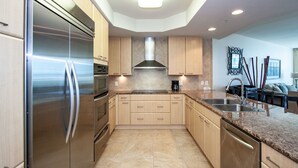 Condo, Multiple Beds, Private Pool, Ocean View | Private kitchen | Coffee/tea maker, fridge, microwave, stovetop - Condo With Views of the Gulf of Mexico and Perdido Bay - Unit Crc0716 (Orange Beach)