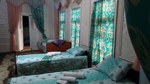 Shared Dormitory, Mixed Dorm (5 beds) | Iron/ironing board, free WiFi, bed sheets - Kamolot Guesthouse - Hostel (Bukhara)