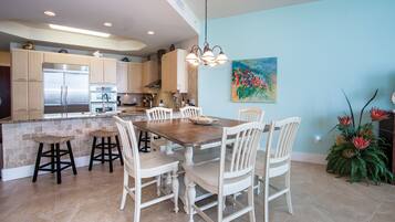 Condo, Multiple Beds, Private Pool, Ocean View | Living area | 42-inch TV with cable channels, MP3 dock