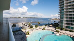 Outdoor pool - Poolside Condo With Wonderful View of Perdido Bay - Unit Crc0408 (Orange Beach)