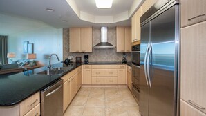 Condo, 1 King Bed, Balcony, Ocean View | Private kitchen - Two Bedroom With Majestic Bay Views - Unit Crc1201 (Orange Beach)