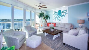 コンドミニアム ベッド (複数台) バルコニー オーシャンビュー | 部屋からの景観