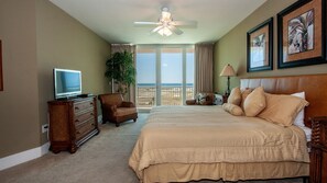 Condo, varias camas, balcón, vista al océano | 4 habitaciones 