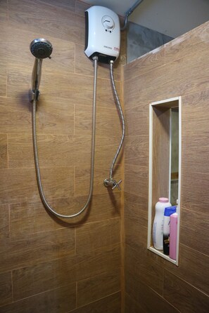 Towels, soap, shampoo