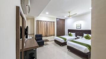 Premium bedding, down duvets, in-room safe, individually decorated