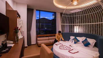 1 slaapkamer, lakens van Egyptisch katoen, luxe beddengoed