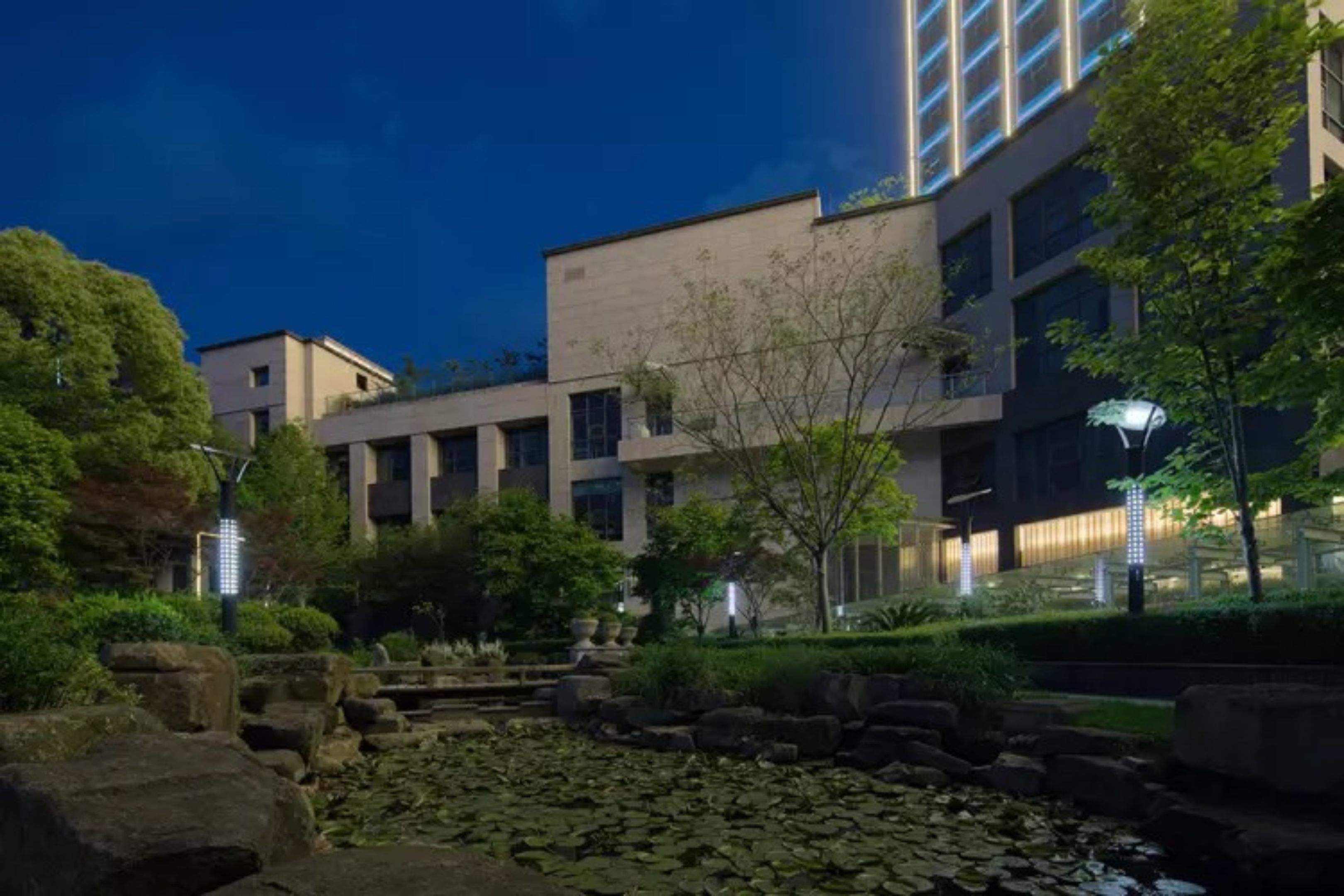 Front of property – evening/night