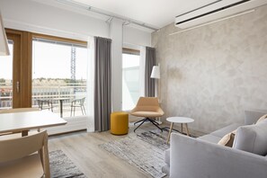 Large Studio with a Rooftop Terrace | Desk, laptop workspace, blackout curtains, soundproofing