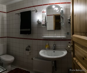 Shower, towels - Alte Poststation Goldener Hirsch (Emskirchen)