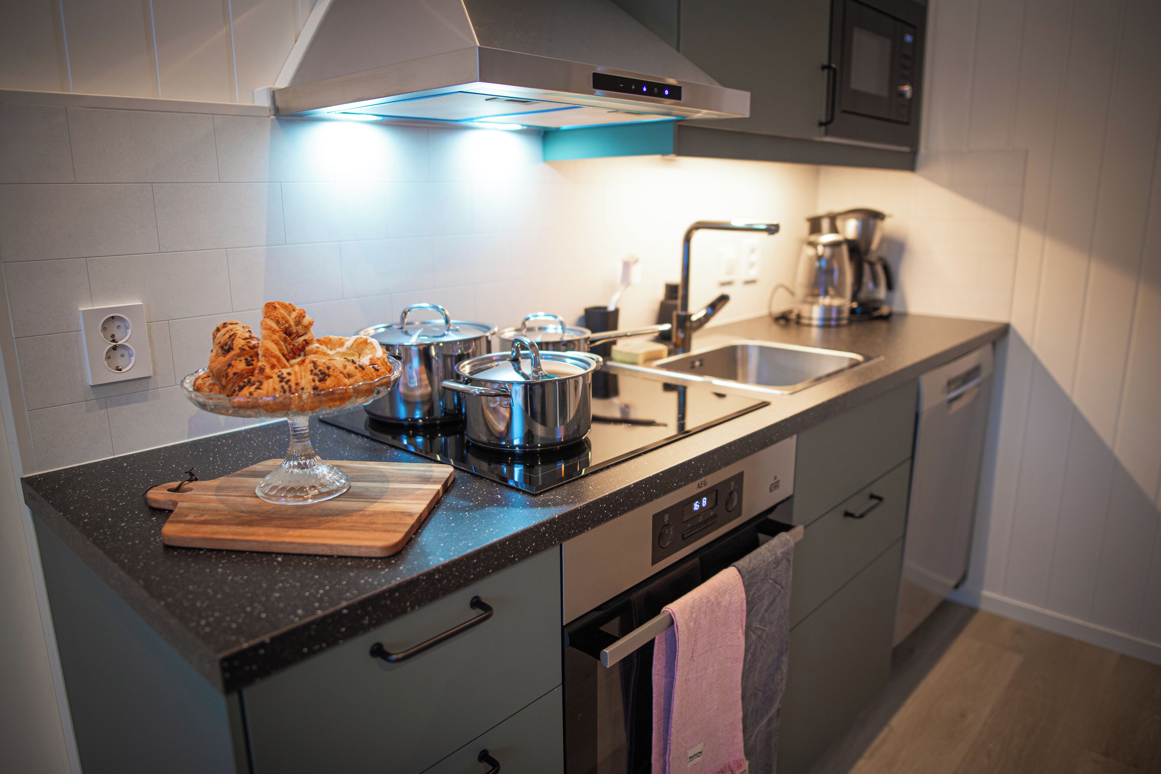 Deluxe appartement, 1 slaapkamer, uitzicht op bergen (Pets not allowed) | Privékeuken | Een koelkast, een magnetron