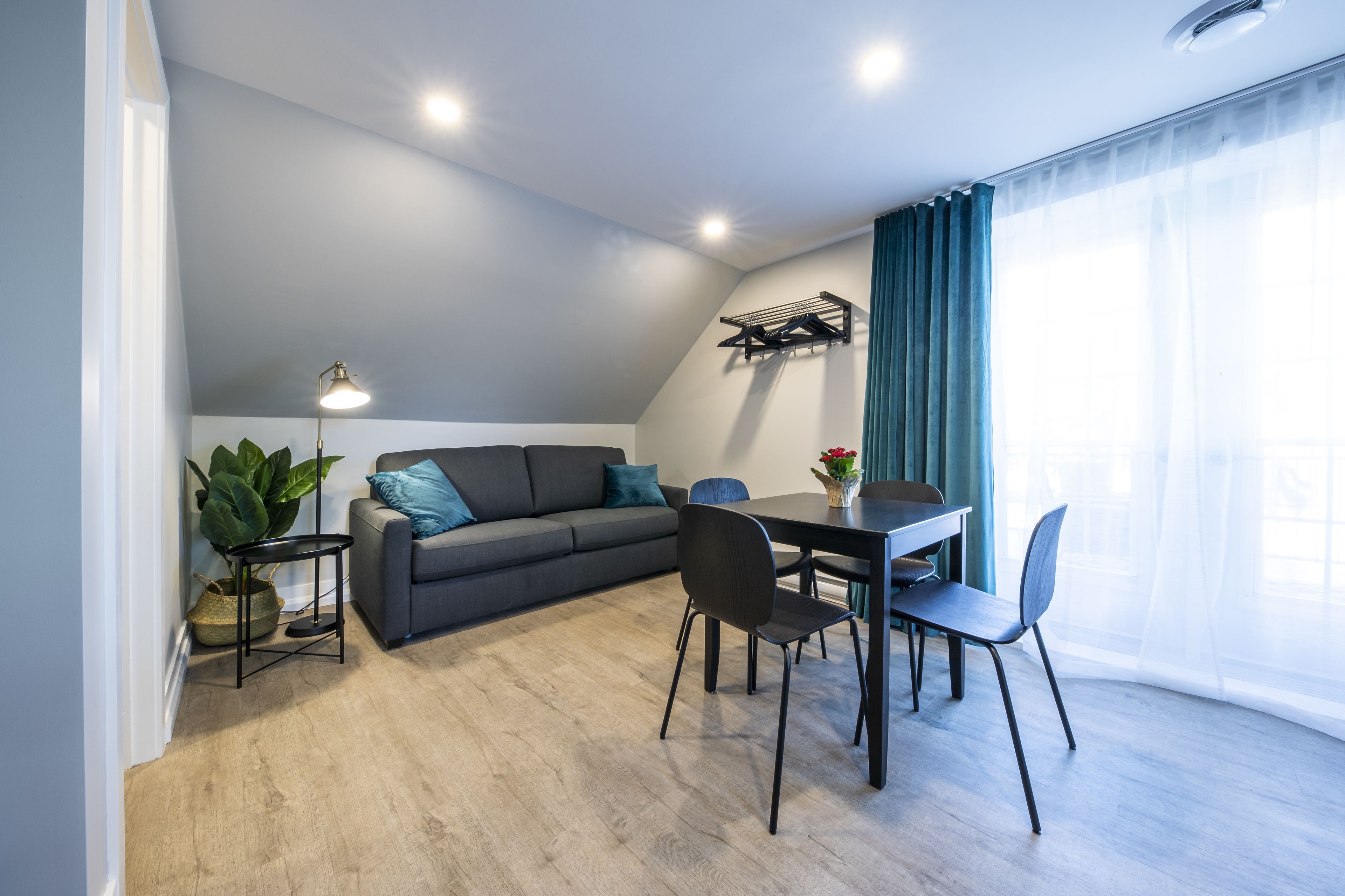 superior suite, terrace | living area | 40-inch smart tv with satellite channels, tv, fireplace