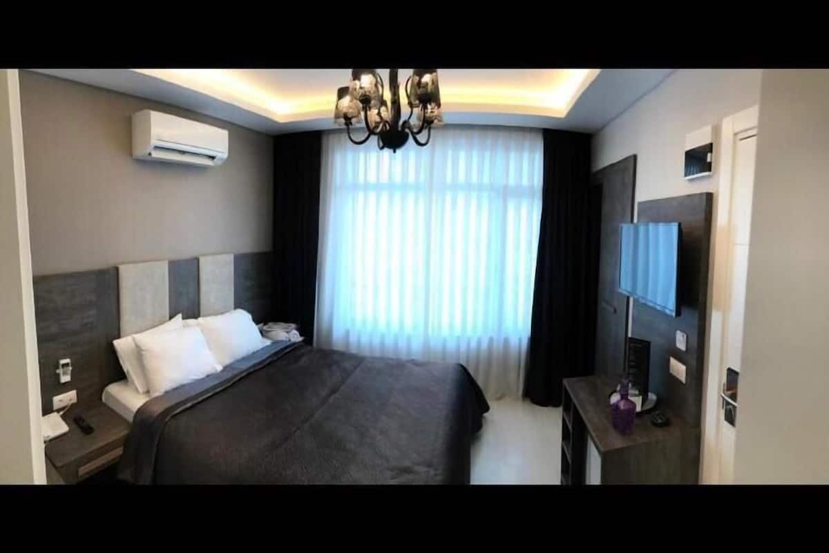 Premium bedding, down duvets, memory-foam beds, free minibar